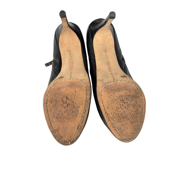 Vince Camuto Elvin High Heel Bootie Shoe Size 7.5 Buttery Soft Black Leather - Picture 9 of 11